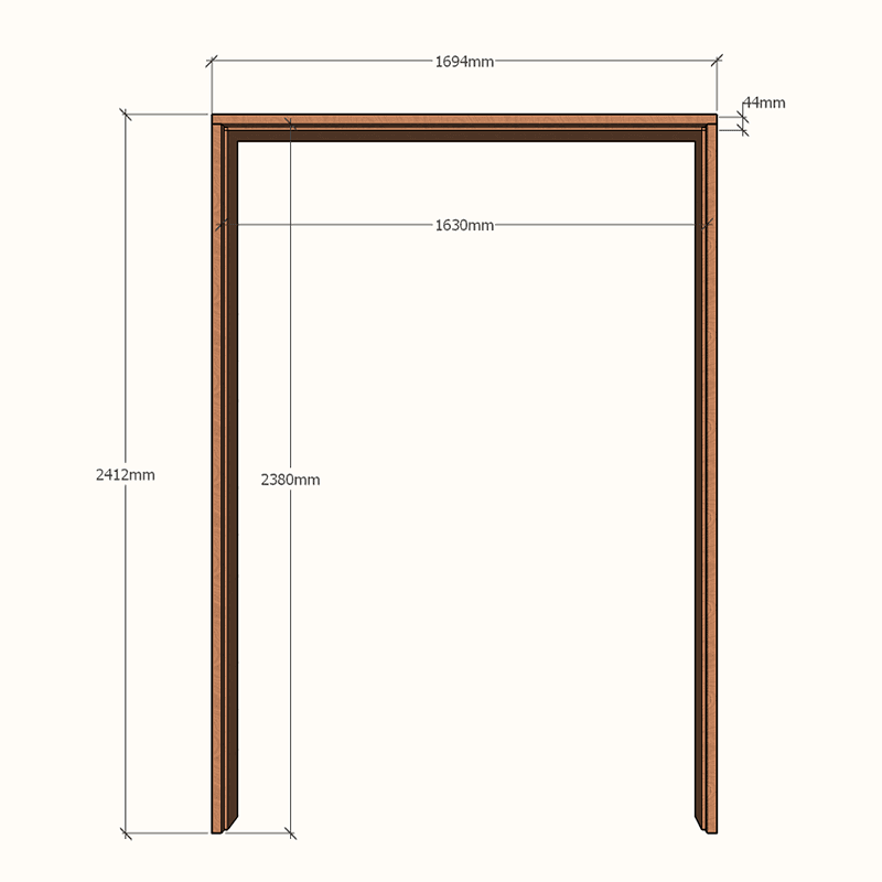 Extra Height Door Jamb 1630mm x 2320mm