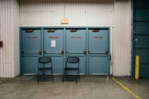 Emergency fire door Exit